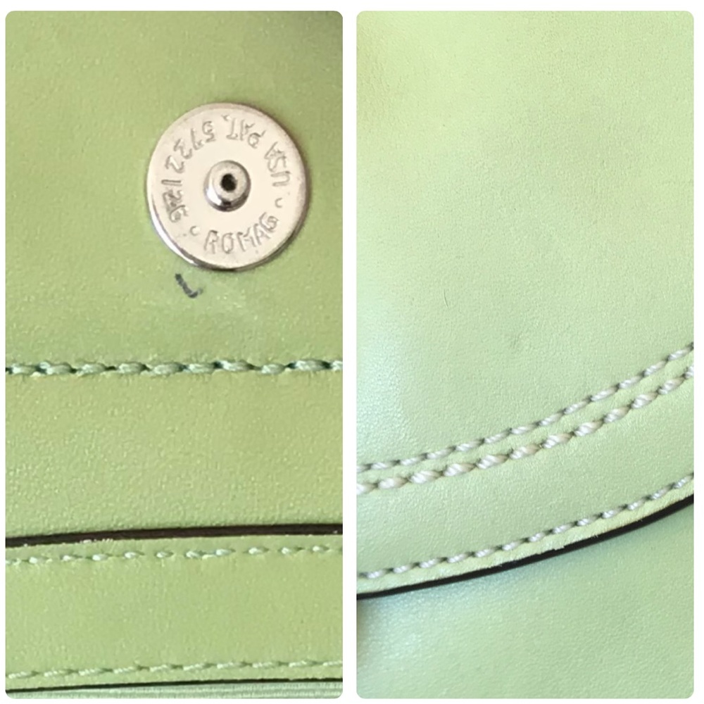 Coach Vintage Soho Buckle Flap Leather Shoulder Bag, 2006 Y2K, Lime Green, 10577 - Picture 13 of 16
